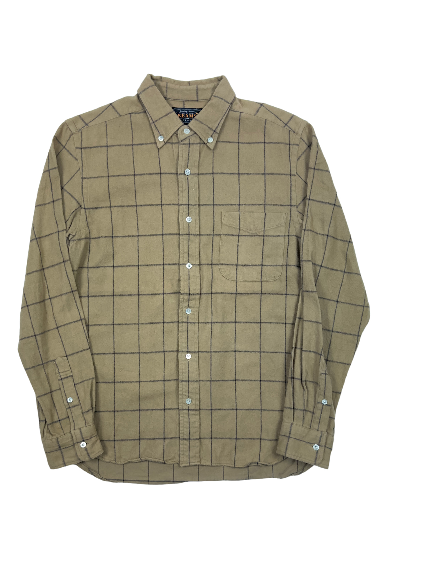 Windowpane Flannel Button Down