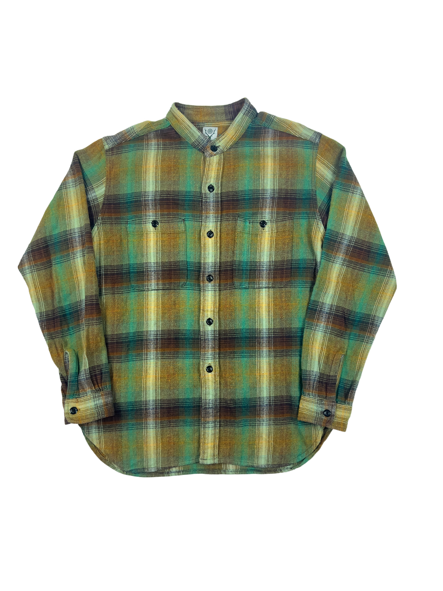 Band Collar Button Down