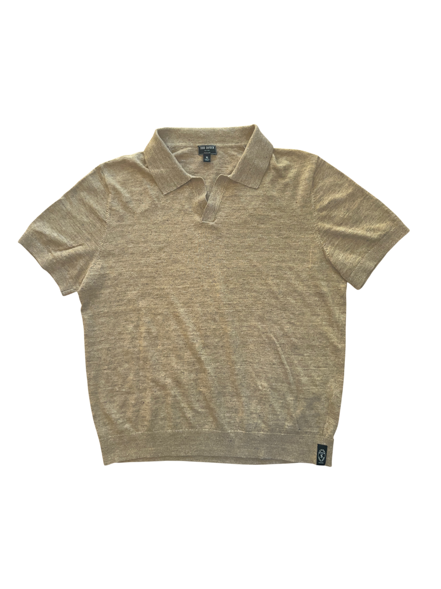 Linen/Cotton Knit Polo
