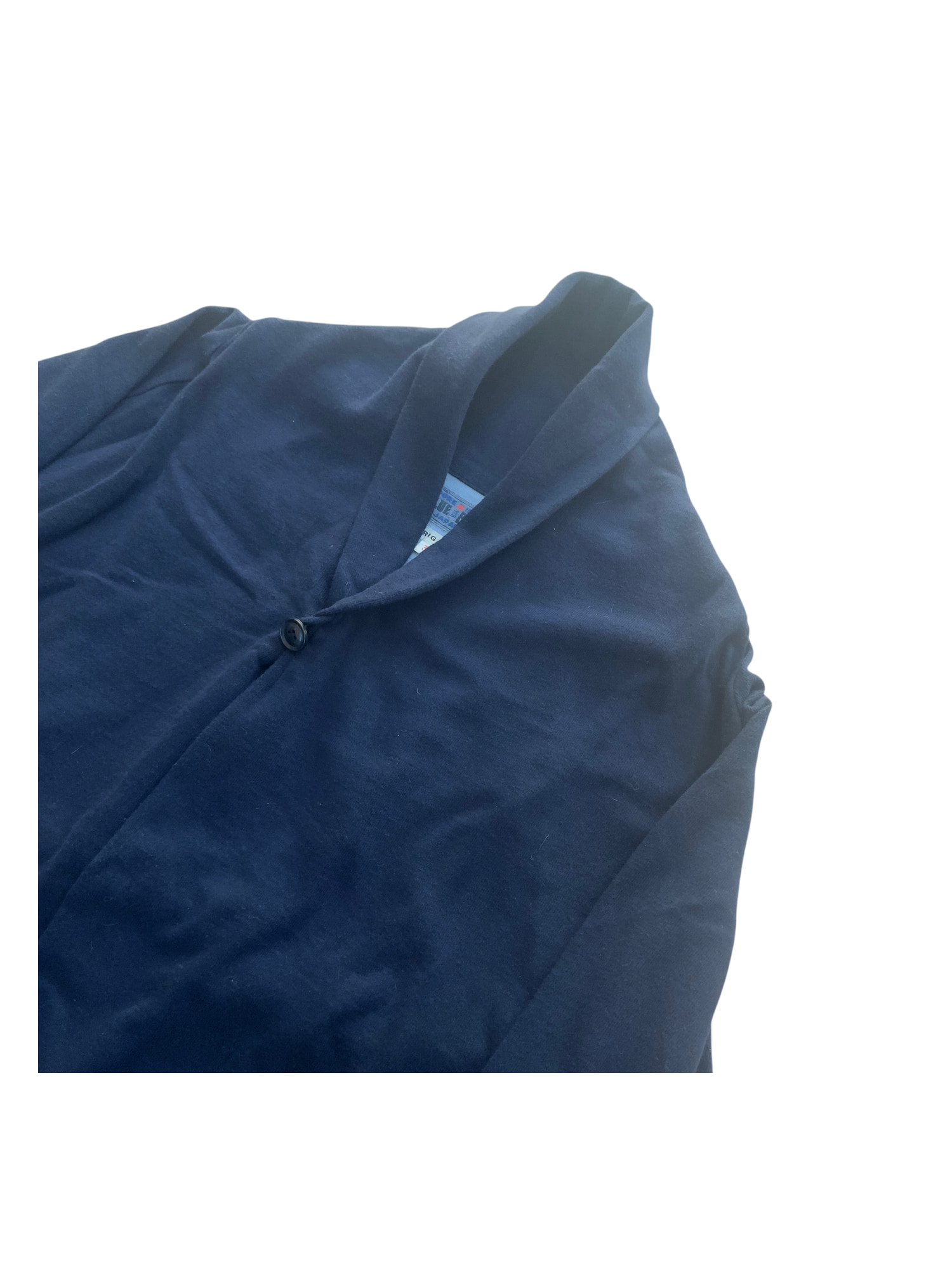 Shawl Collar Indigo Dyed Jersey Cardigan